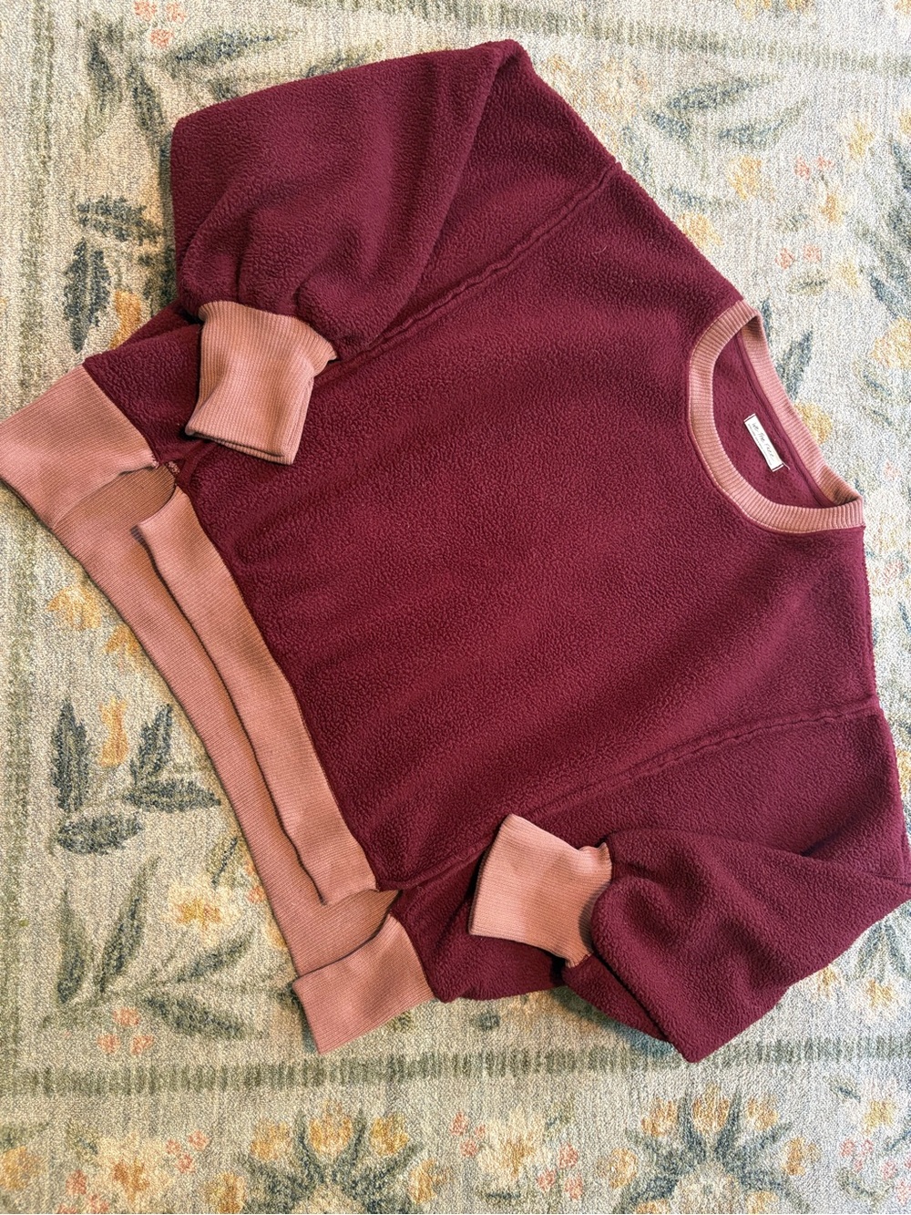 Free People Cozy Camden Sweater Sherpa Slouchy Oversized Fit XL